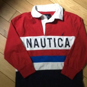 Nautica boys rugby shirt size 8